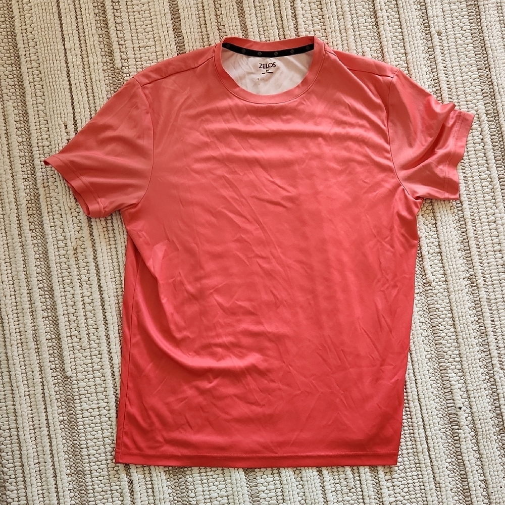 ZELOS Coral Mens Short Sleeve Tee